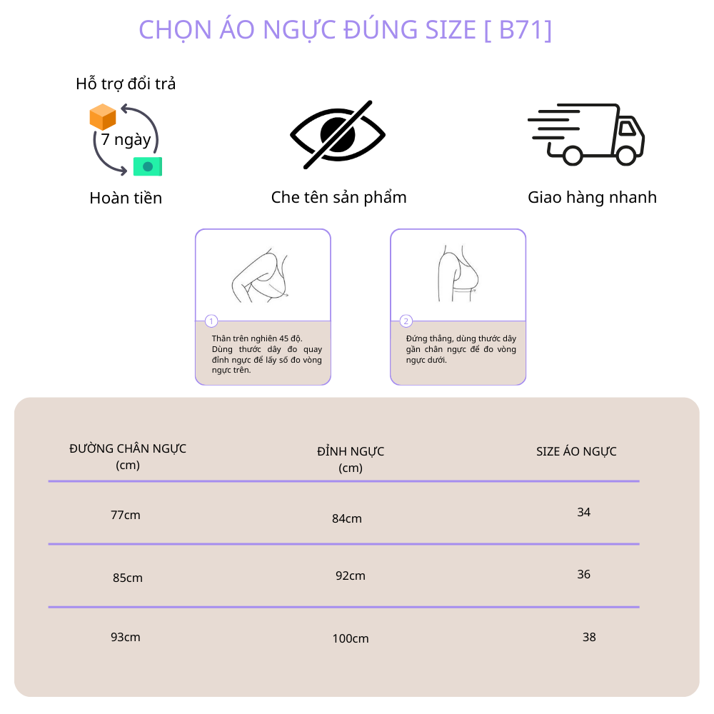 Vikam store [Mã B71] Áo Ngực Nữ Su Đúc Mềm Mại Cao Cấp Áo Lót Nữ Mút 2Cm Nâng Dẩy Không Gọng Vikam Size 34-38 Màu Đen Trắng Hồng_thumbnail_9