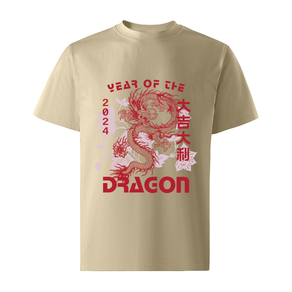 Áo phông nam tết in hình rồng form rộng local brand ATD917 Miucho Iconic tay ngắn vải cotton cổ tròn in artwork_thumbnail_9