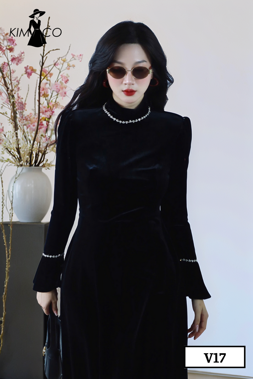 Đầm Nhung Trendy - V17