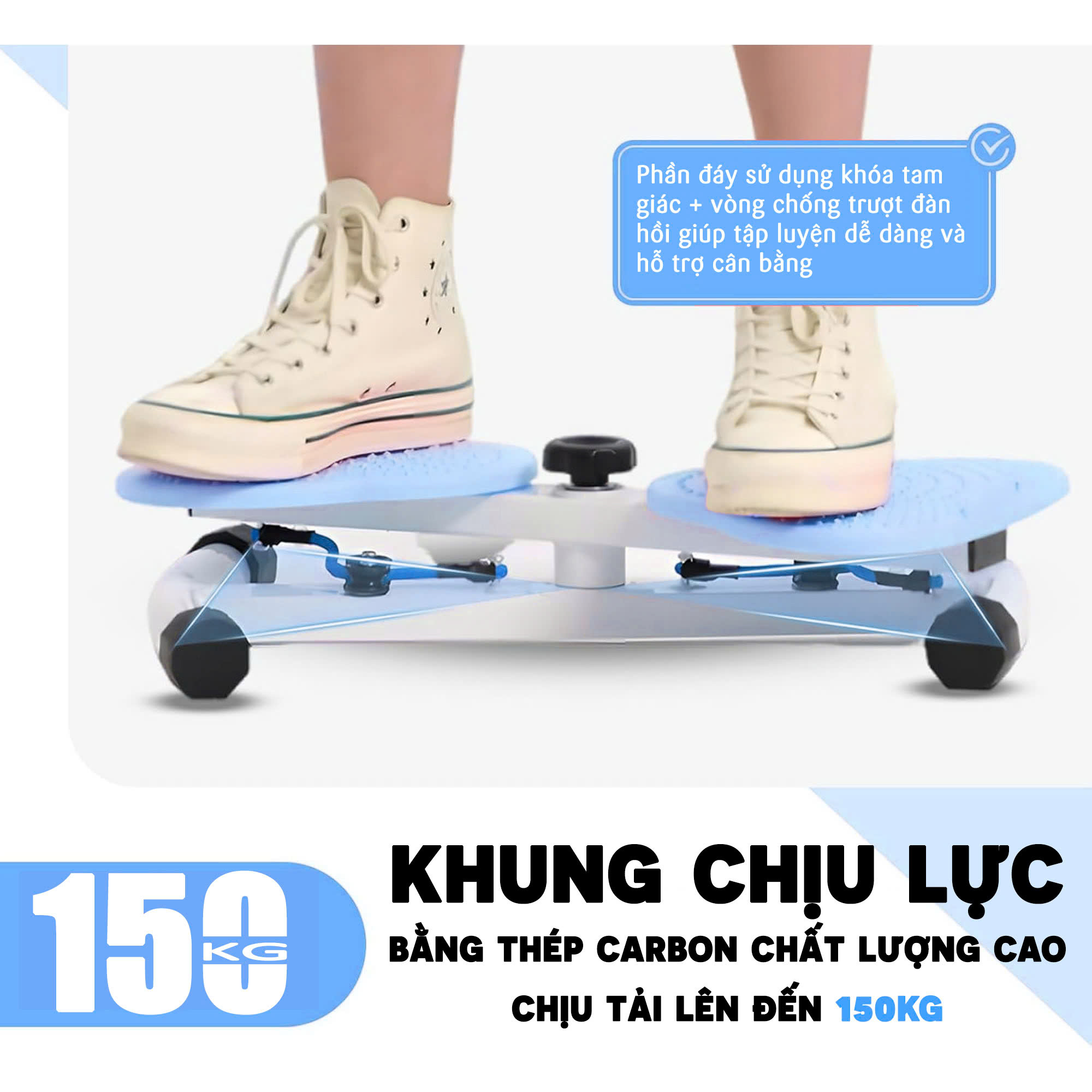 Bàn Xoay Eo Tập Bụng Cánh Bướm[ Kèm Bộ Phụ Kiện Chuyên Dụng]_thumbnail_3