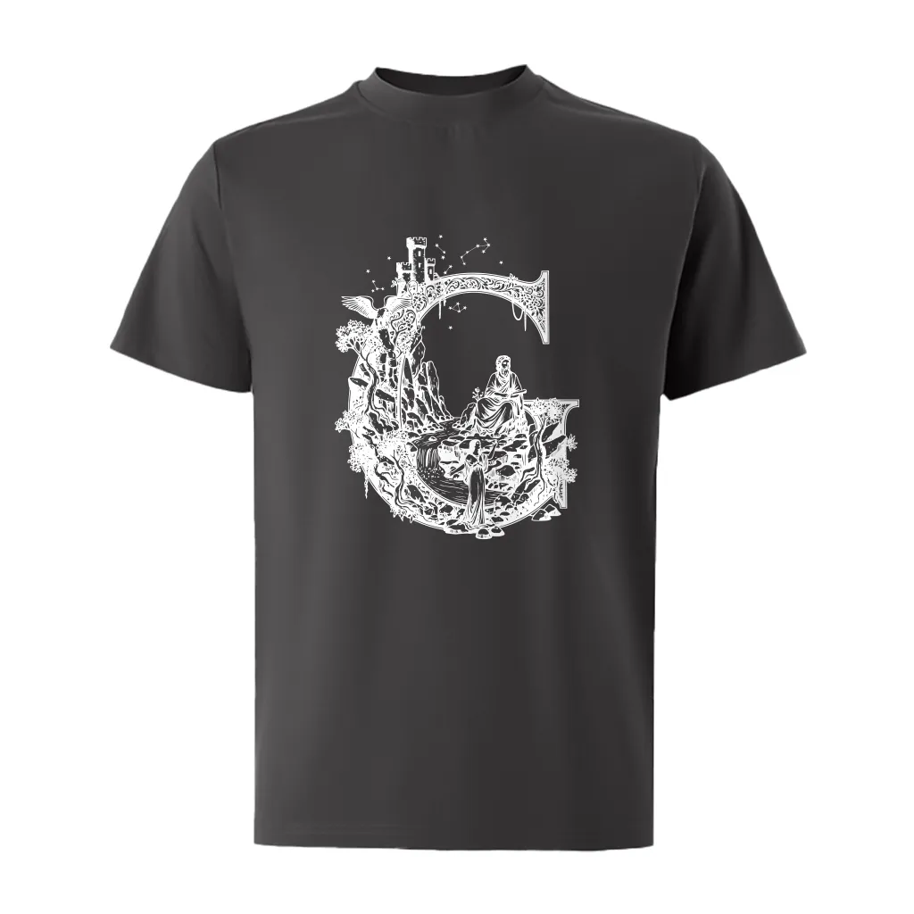 Áo thun oversize nam Miucho Iconic vải cotton thoáng mát cổ tròn tay ngắn trẻ trung in chữ cái G 2752_thumbnail_11