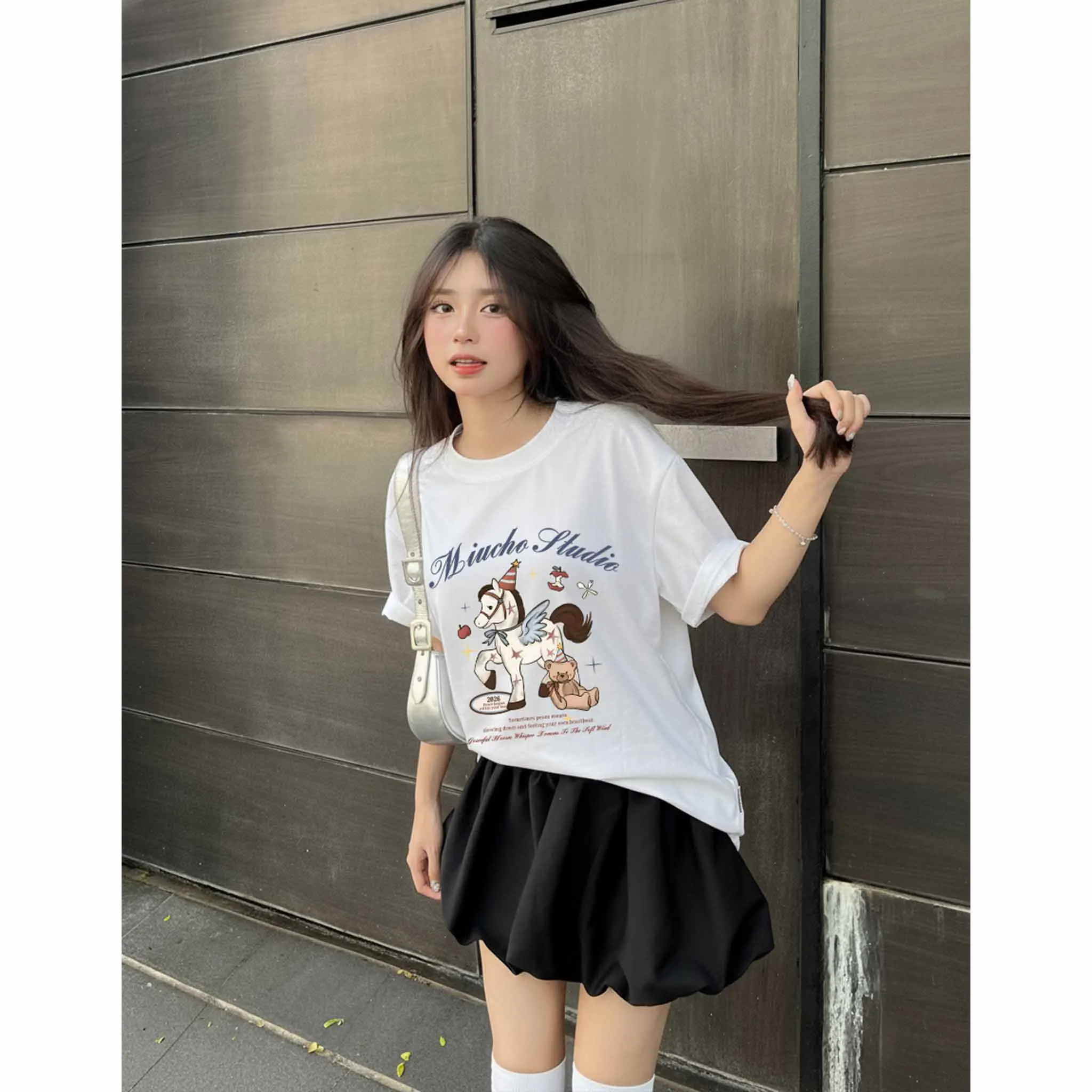 Áo thun nữ form rộng Miucho chất vải cao cấp dày dặn thoáng mát Thiên Mã in mix 2829_thumbnail_6