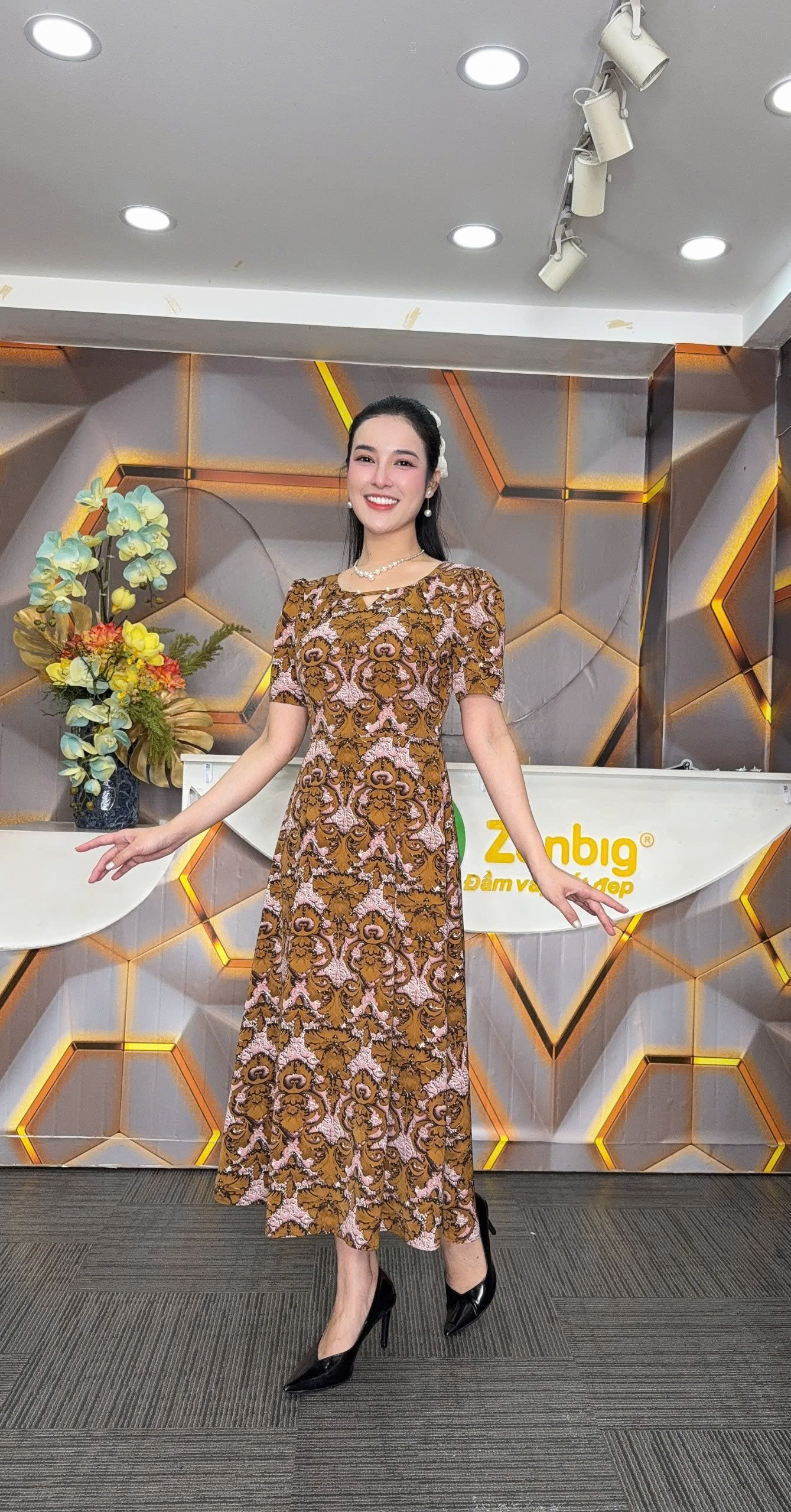 Đầm xòe - Y1953 - Thương hiệu Zonbig_thumbnail_3
