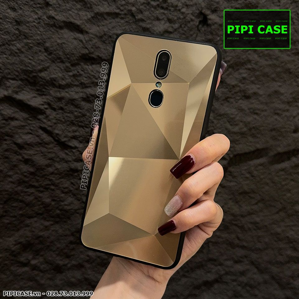 Ốp Lưng Oppo F11 - Kim Cương 6D - Vàng