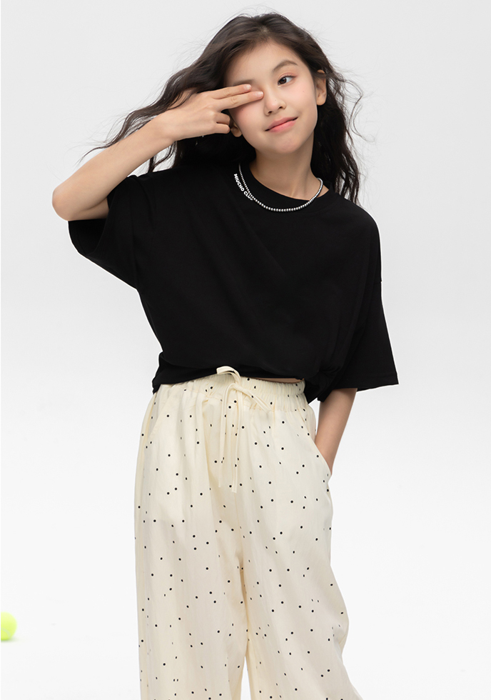 Áo thun bé gái local brand 2026 Miucho Kid cổ tròn vải cotton co giãn thoáng mát in mix_thumbnail_4