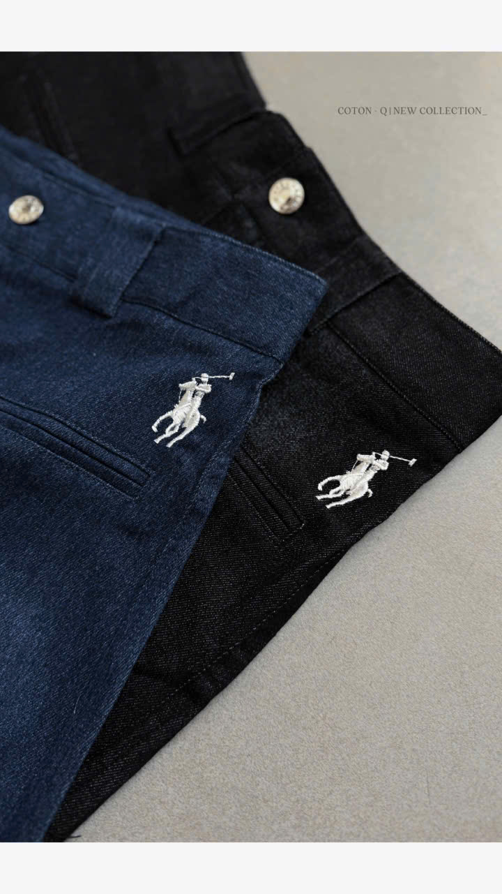 Quần short thêu ngựa kèm belt ( XANH )_thumbnail_24