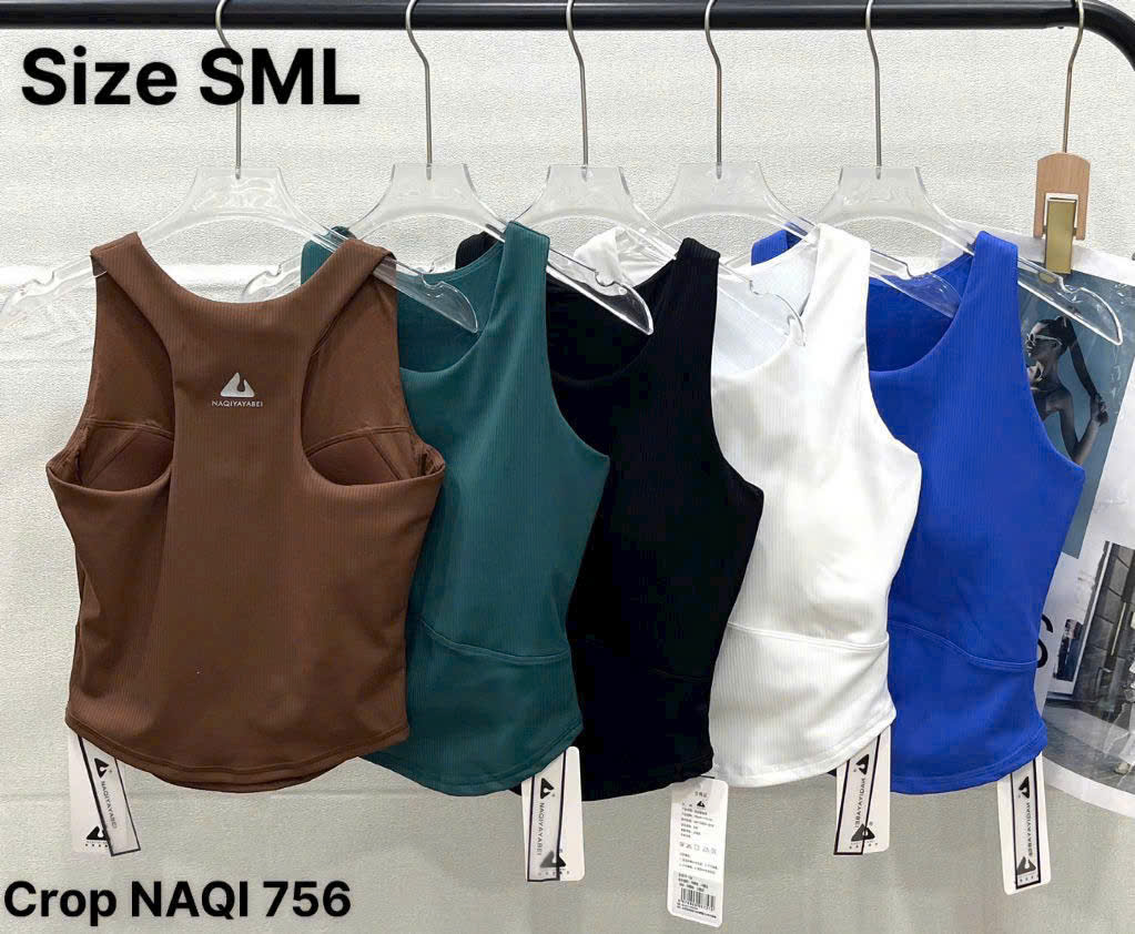 Áo Croptop Thể Thao Sát Nách Vạt Yếm Ôm Body_thumbnail_4