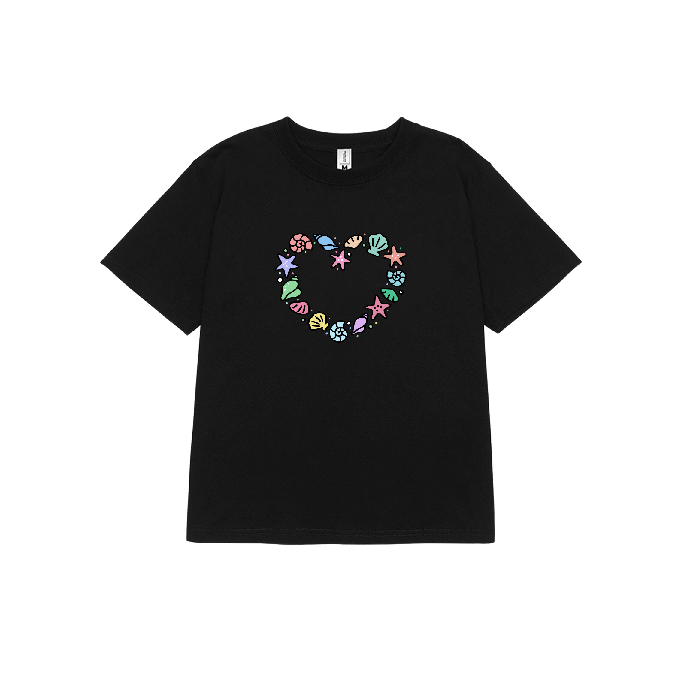 Áo thun baby tee mùa hè in trái tim xinh xắn ABD1024 Miucho tay ngắn Cổ tròn hotrend in artwork_thumbnail_8