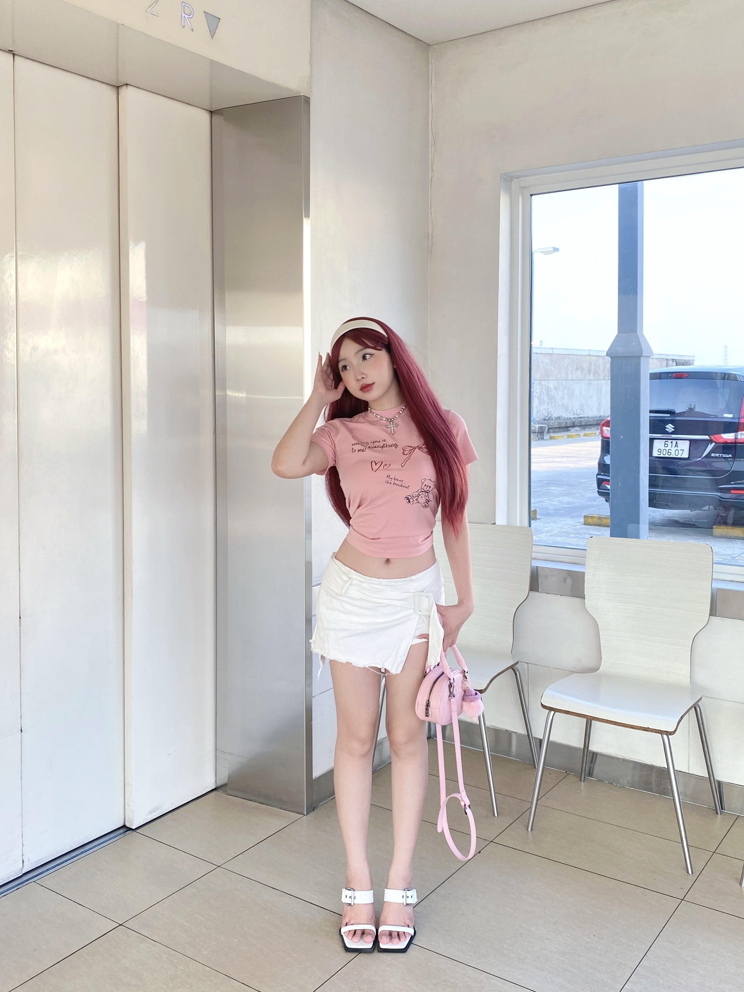 Áo thun baby tee nơ nhỏ xinh form ôm xinh xắn ABD1170 Miucho tay ngắn Cổ tròn hotrend in mix_thumbnail_5