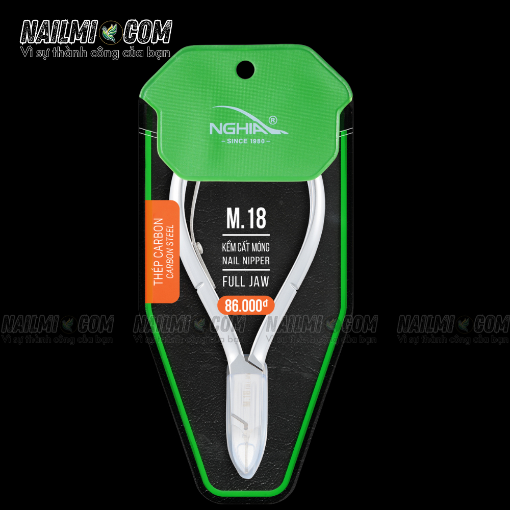 Kềm cắt móng Kềm Nghĩa thép chuyên dụng M.18 Thép carbon, an toàn cho người dùng