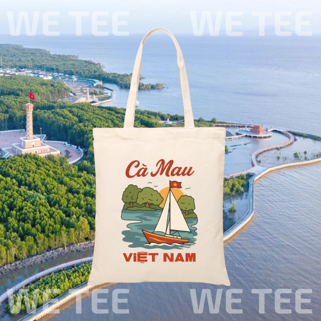 Túi tote vải canvas du lịch Việt Nam có khoá kéo và ngăn phụ, đi chơi du lịch - 𝐖𝐞 𝐓𝐞𝐞 TOTE09_thumbnail_10