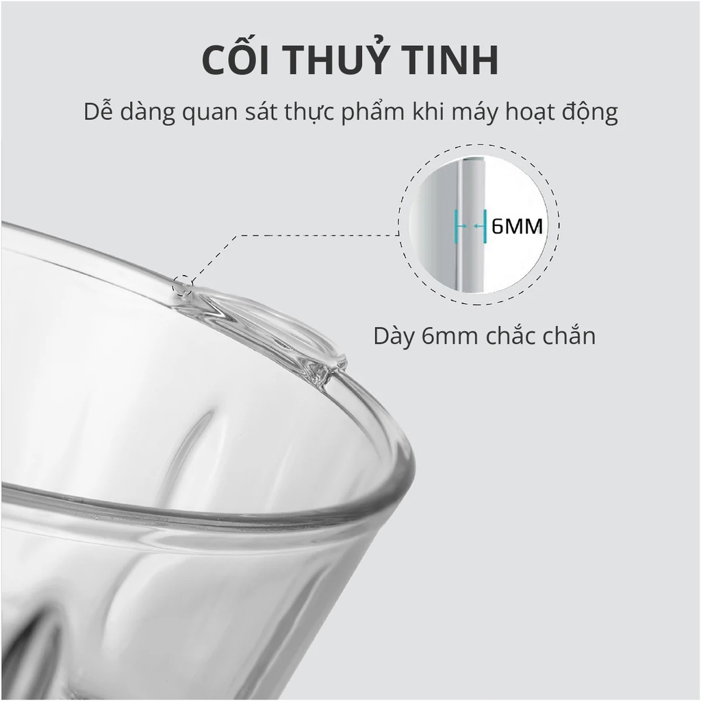 Máy xay thịt đa năng Mishio MK135 1,8L cối thủy tinh, motor đồng nguyên chất_thumbnail_5
