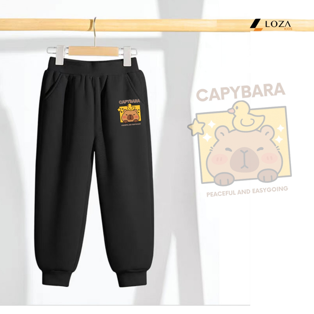 Quần nỉ bé trai, bé gái in hình nhiều mẫu -  Loza Kids QM001_thumbnail_4