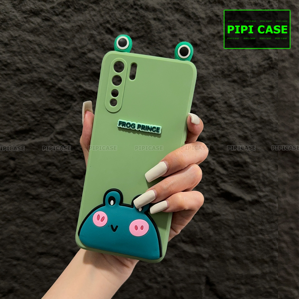 Ốp Lưng Oppo Reno 3 - HH Frog - Xanh Lá
