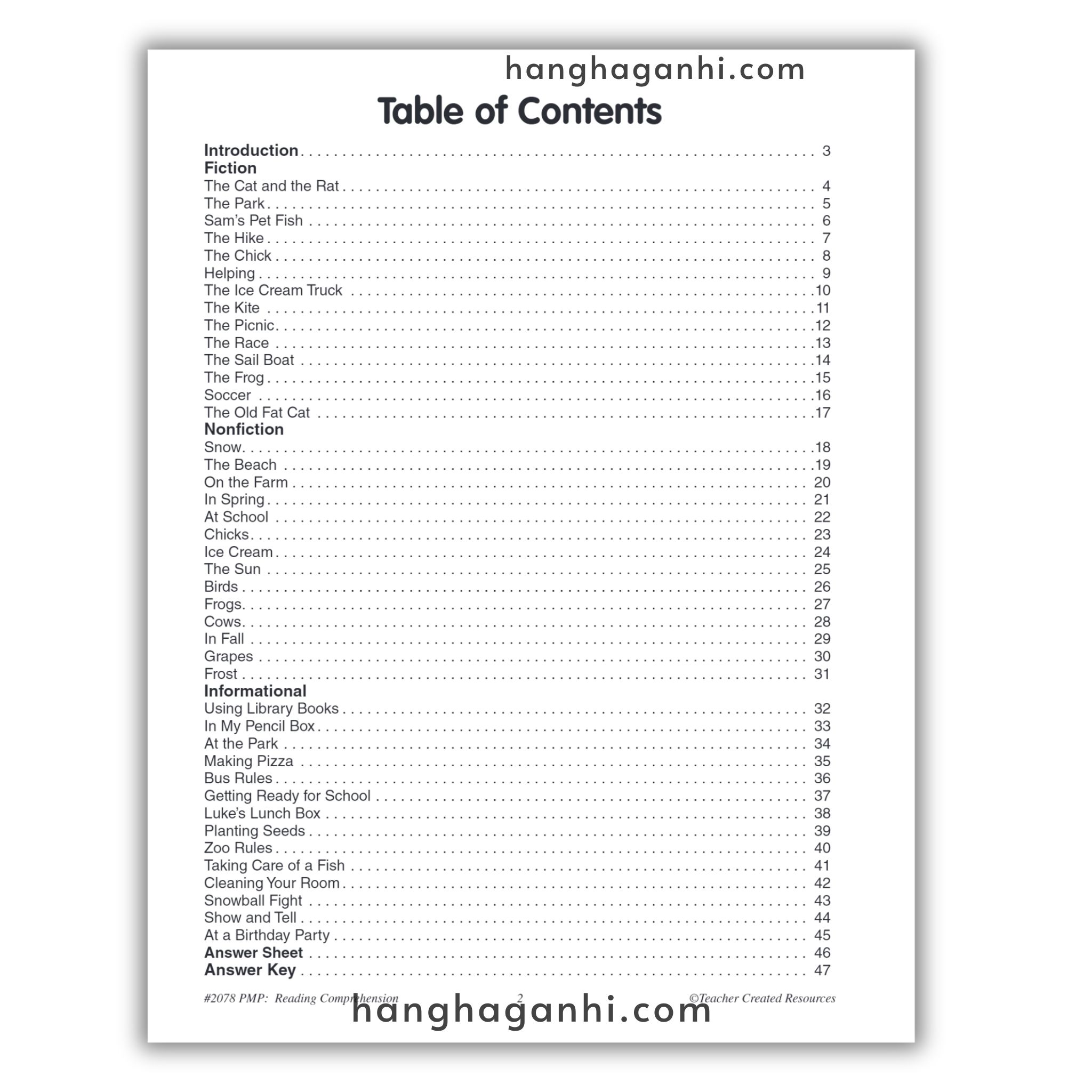 Reading Comprehension Grade K Teacher Created Resources, sách đọc hiểu lớp K_thumbnail_1