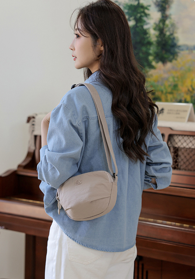 Túi đeo chéo nữ Nylon nhẹ Túi đeo vai nữ thời trang hình con sò thích hợp cho du lịch và sử dụng hàng ngày {TDC-NY-08}_thumbnail_16