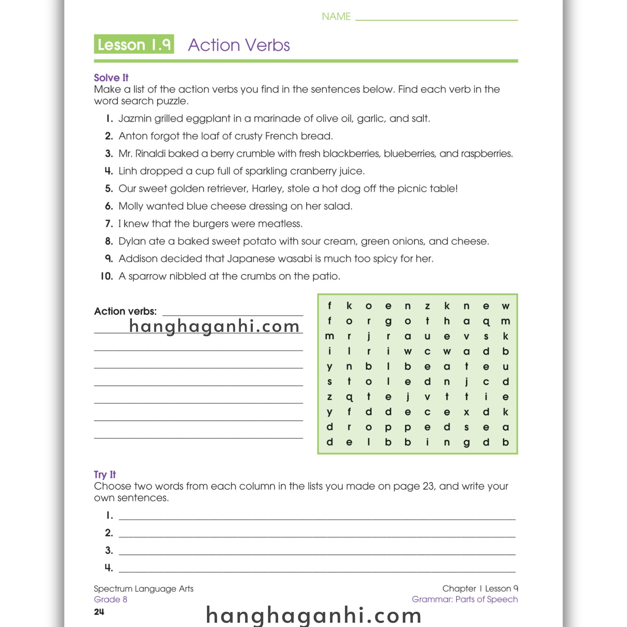 Sách Spectrum Language Arts Workbook Grade 8_thumbnail_19