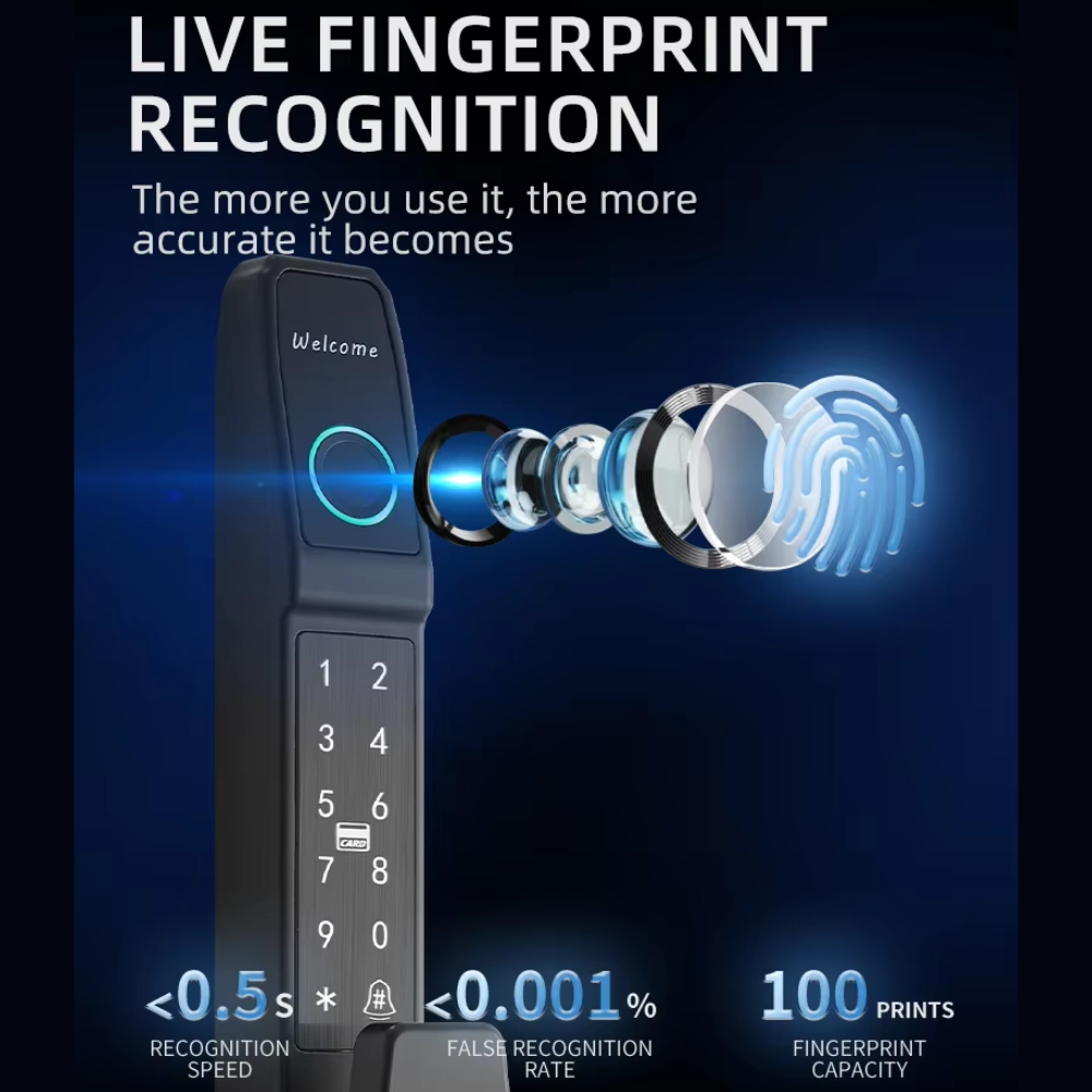 Khóa Thông Minh Kachi MK47 Chính Hãng - Chuyên Dụng Cho Cửa Nhôm Xingfa & Đố Hẹp_thumbnail_2