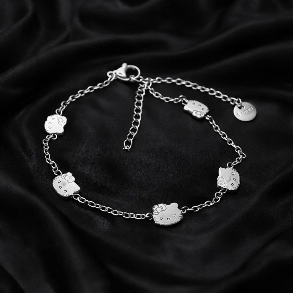 vòng tay dây mảnh hello kitty