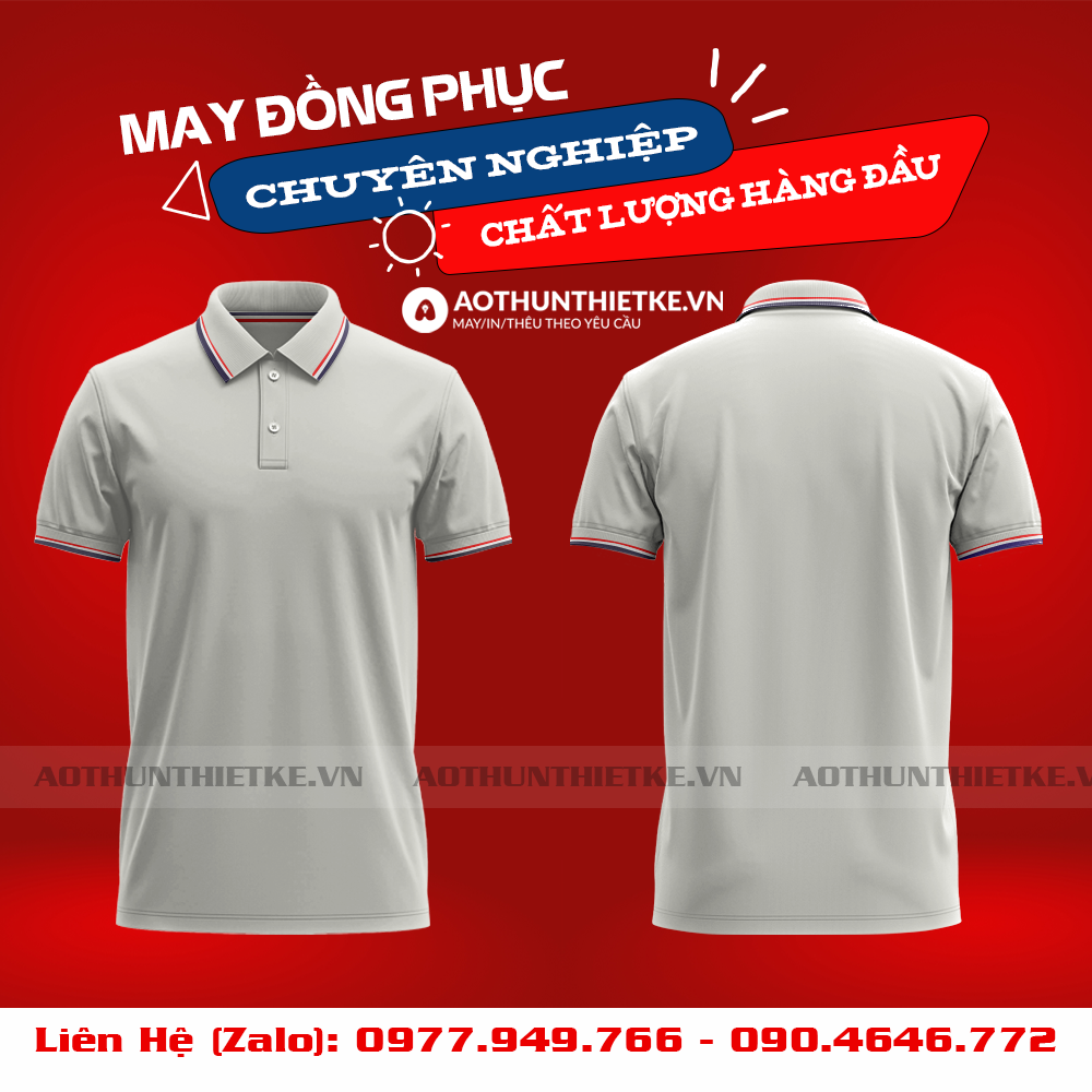Áo Đồng Phục Polo 3 Sọc Trắng_thumbnail_0