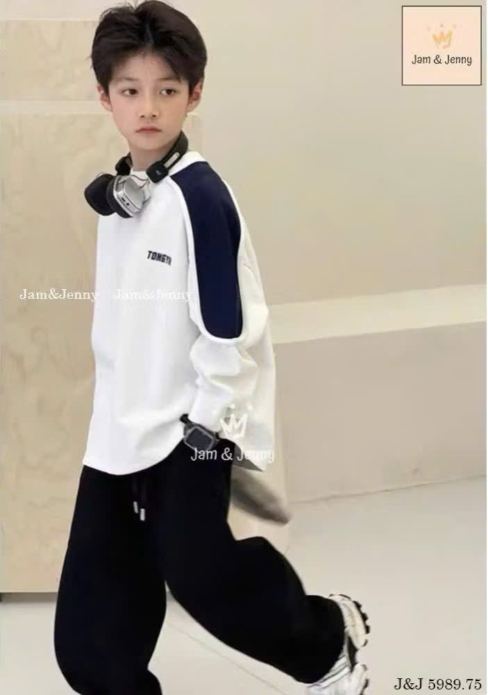 Set áo tay dài + quần dài bé trai_thumbnail_5