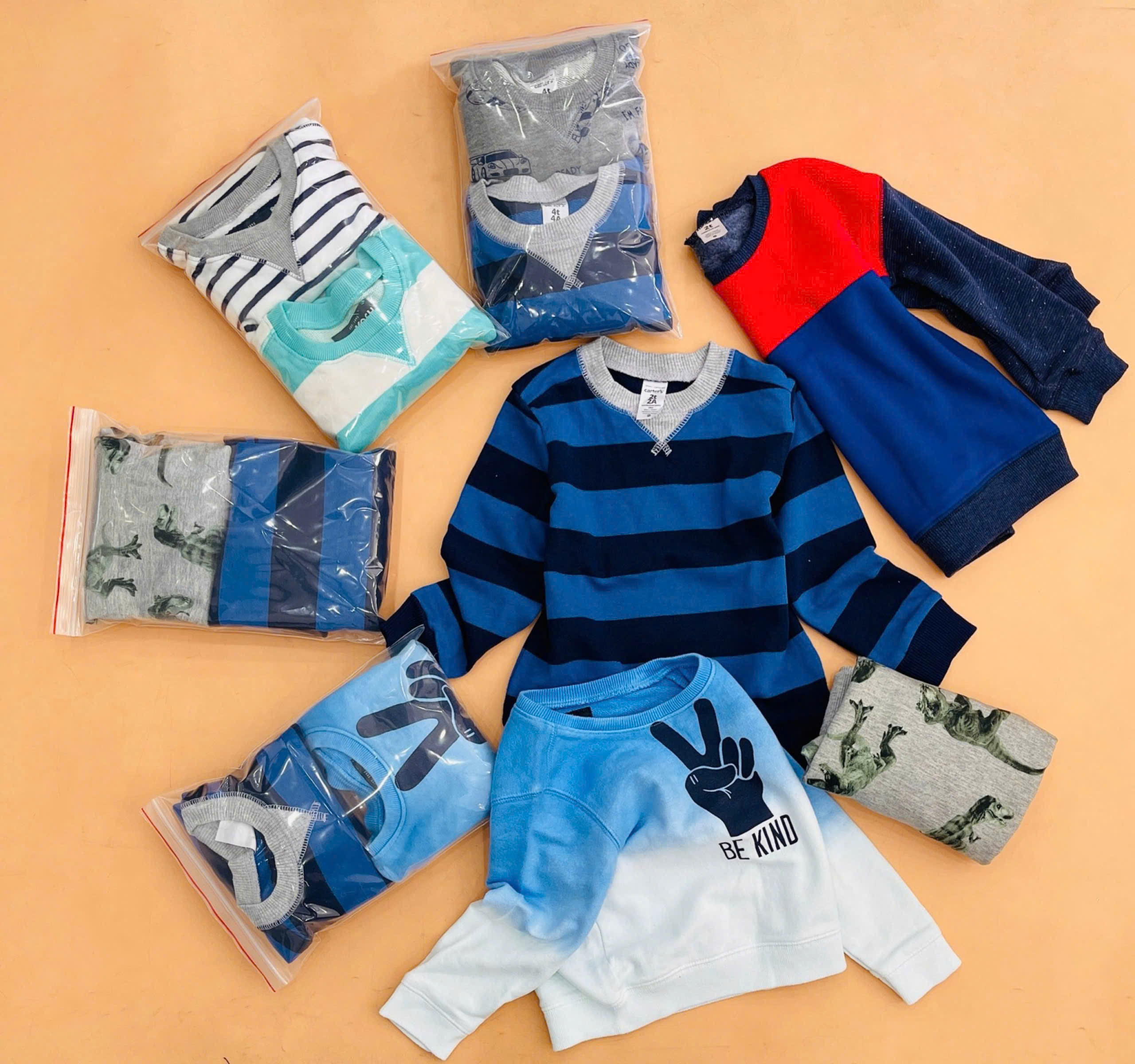 E9 Set 3 áo bé tay dài ( NGẪU NHIÊN ) - mua từ 2set có trùng