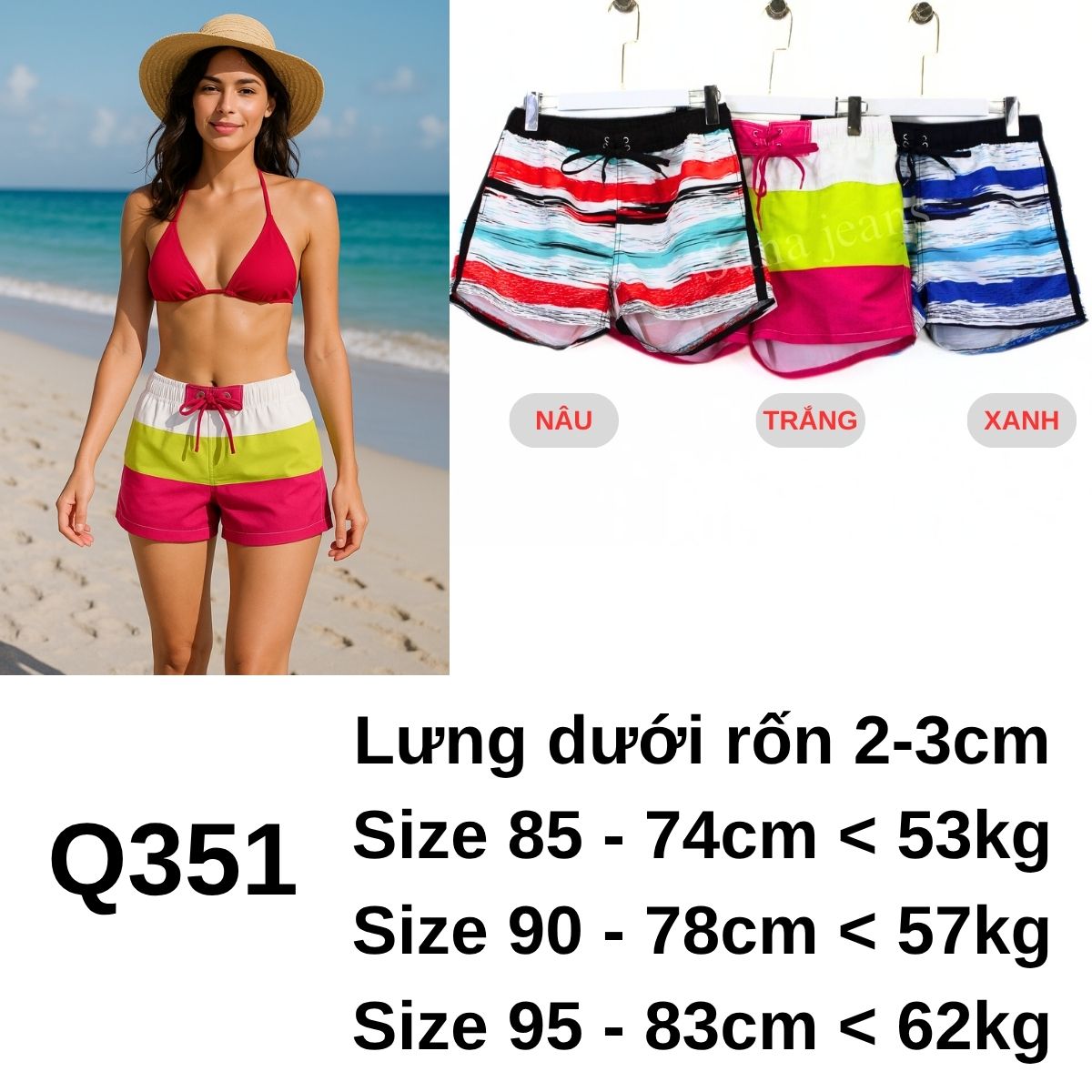 Q351-Quần  biển nữ