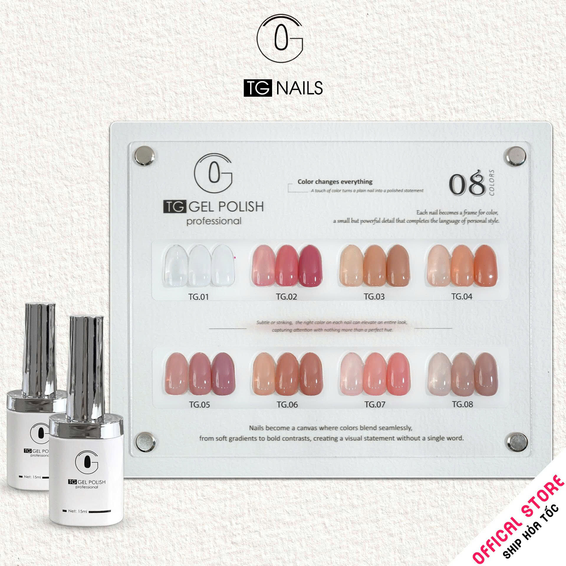 ComBo 8 màu Thạch Đục TG Nails kèm bảng màu_thumbnail_1