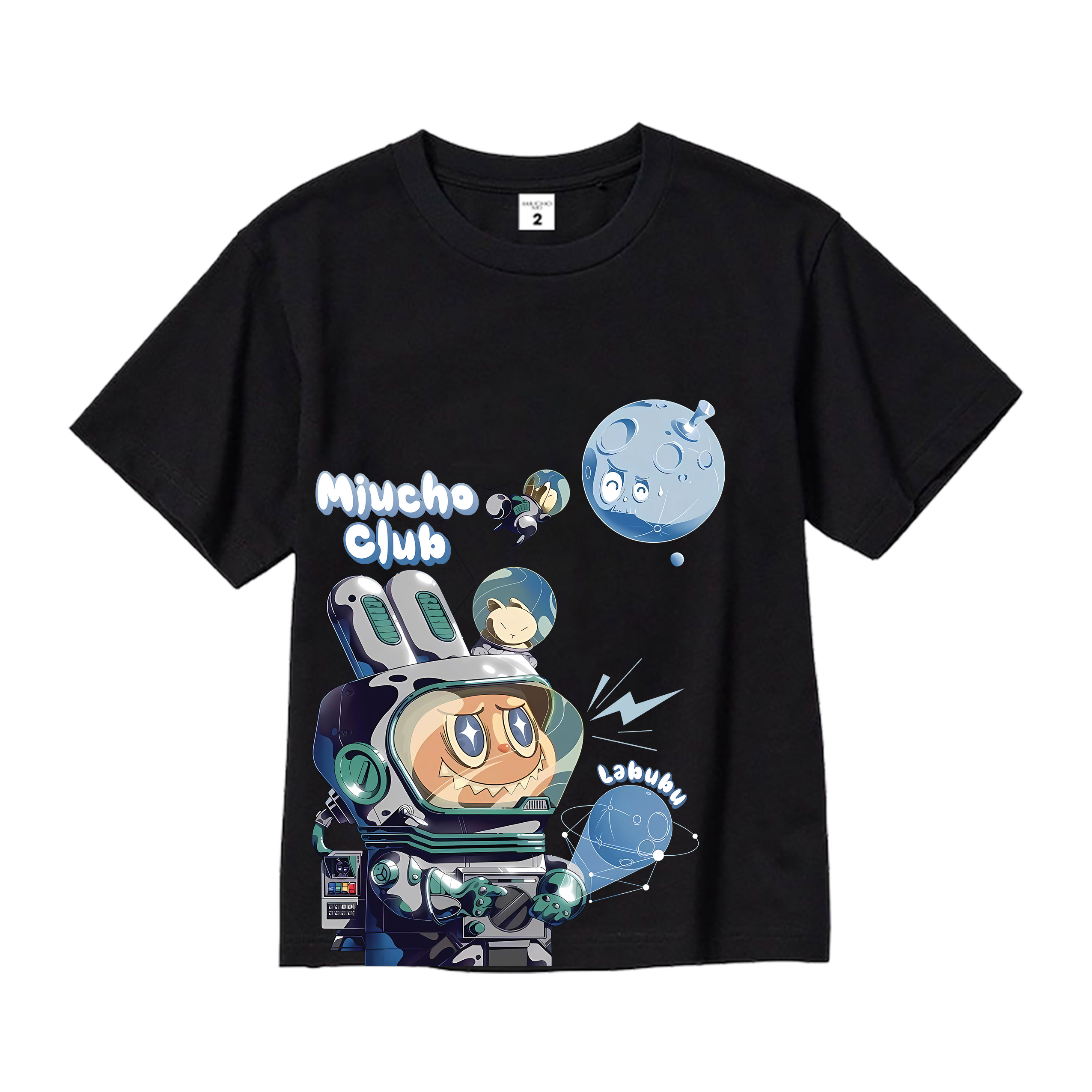 Áo thun bé trai labubu form rộng AED1497 Miucho Kid vải cotton thoáng mát cổ tròn in artwork_thumbnail_11