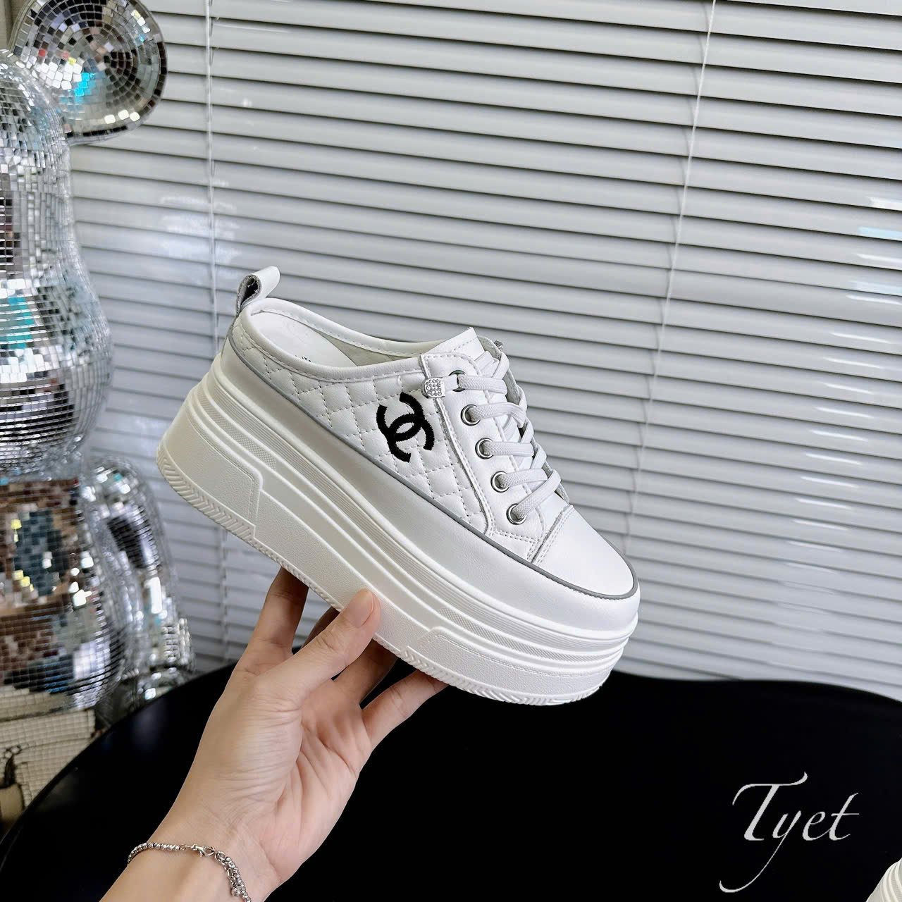 💘💘💘 Sục Chanel trần chỉ nâng đế kèm nơ 