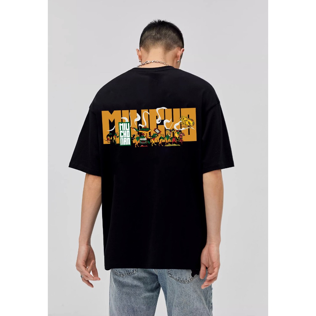Áo thun nam form rộng 12 con giáp tuổi Tí ( tuổi chuột) ATD438 Miucho Man cotton cổ tròn ingraphic_thumbnail_5