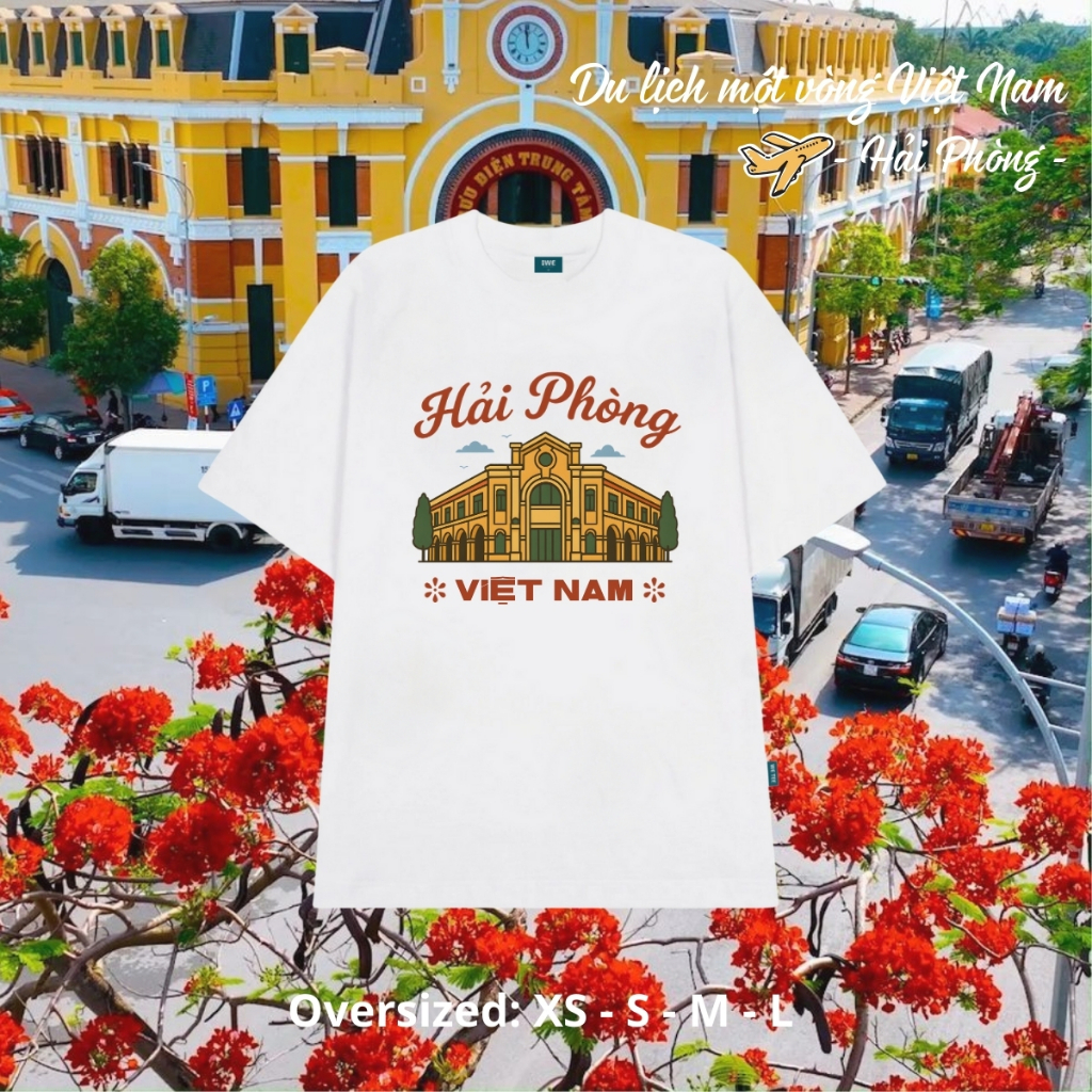 Áo thun du lịch Việt Nam, Huế, Hạ Long... dáng oversize rộng local brand We Tee - T028_thumbnail_4