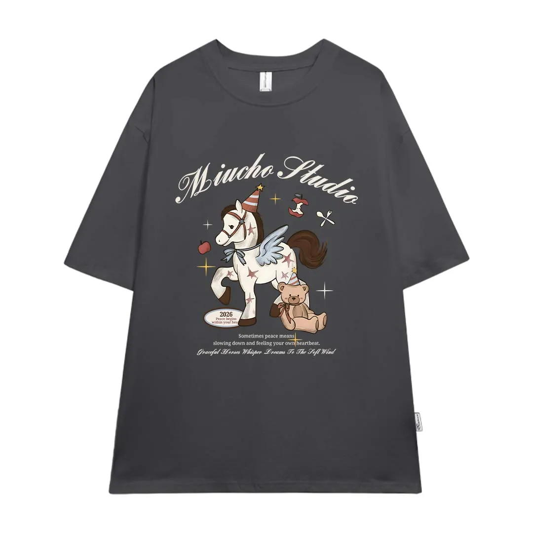 Áo thun nữ form rộng Miucho chất vải cao cấp dày dặn thoáng mát Thiên Mã in mix 2829_thumbnail_12