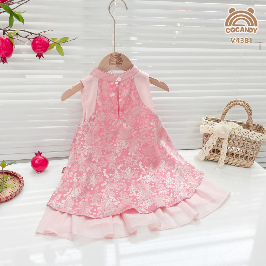 Váy yếm HỒNG ĐẬM họa tiết hoa_thumbnail_5