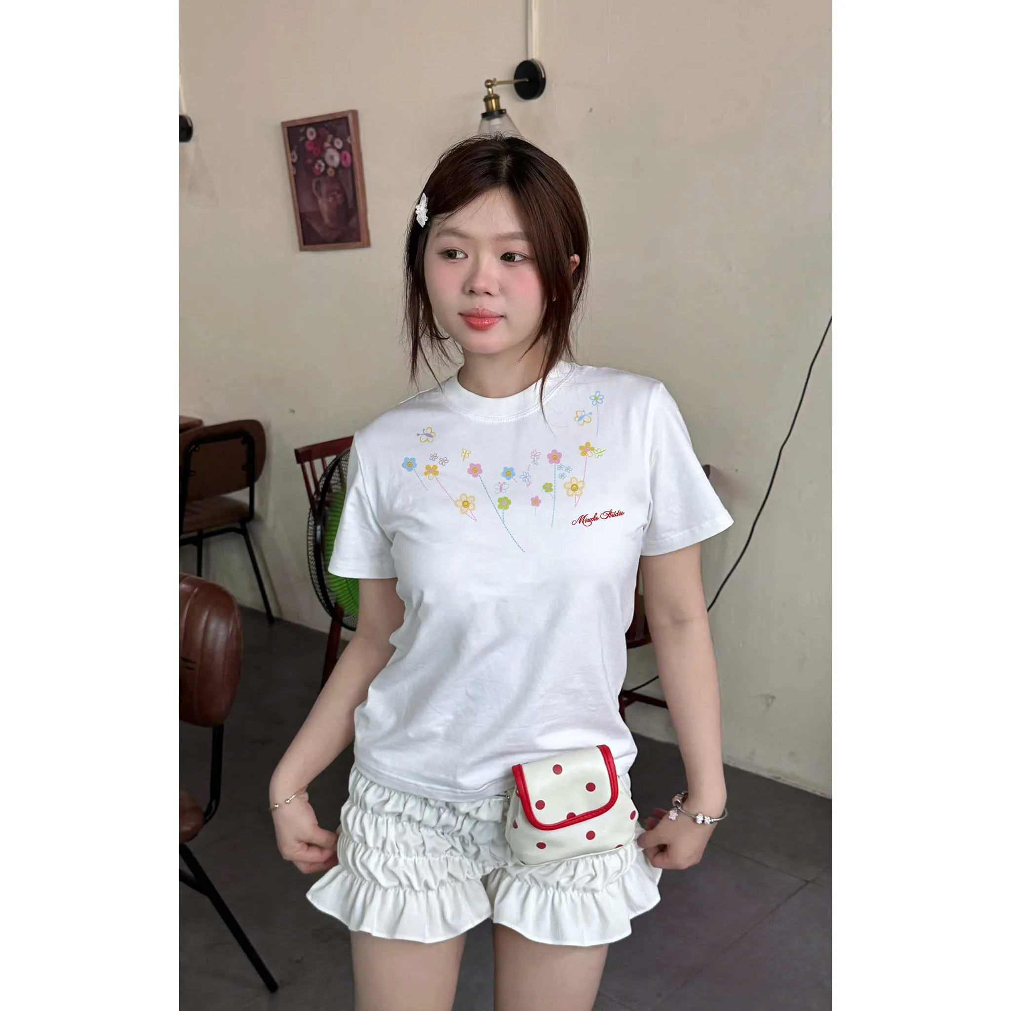 Áo baby tee nữ chuẩn form tôn dáng Miucho vải cotton co giãn 2 chiều thoáng mát cổ tròn in mix 2652_thumbnail_4