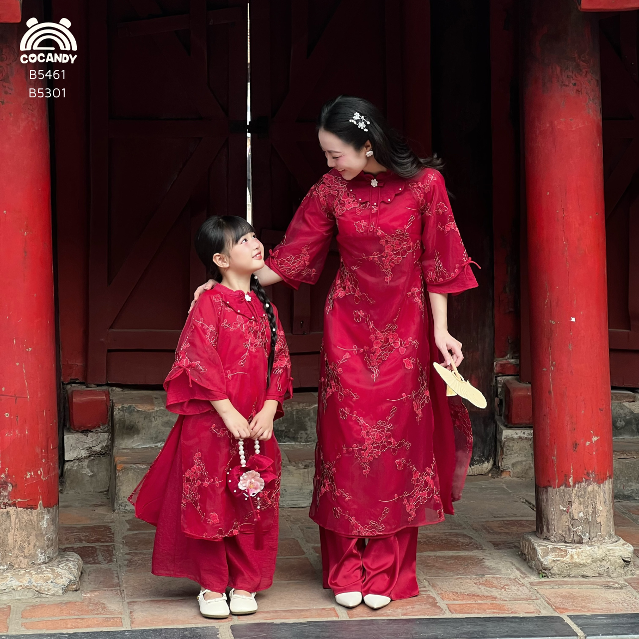 Bộ áo dài ĐỎ Chu Tước NỮ_thumbnail_5