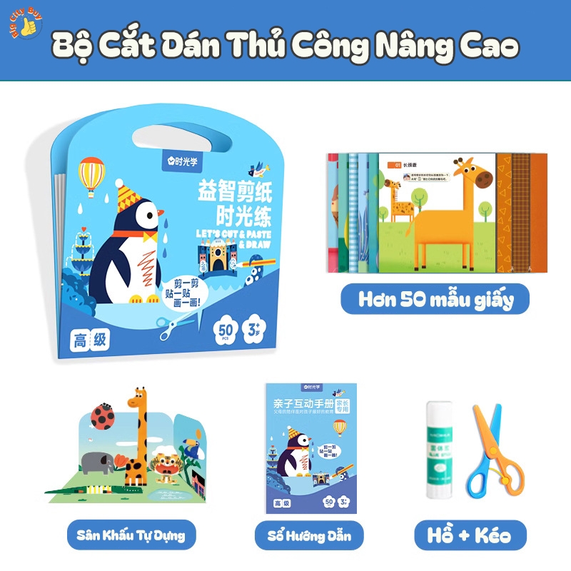 Cắt Dán Thủ Công Siêu Đáng Yêu Cho Bé_thumbnail_2