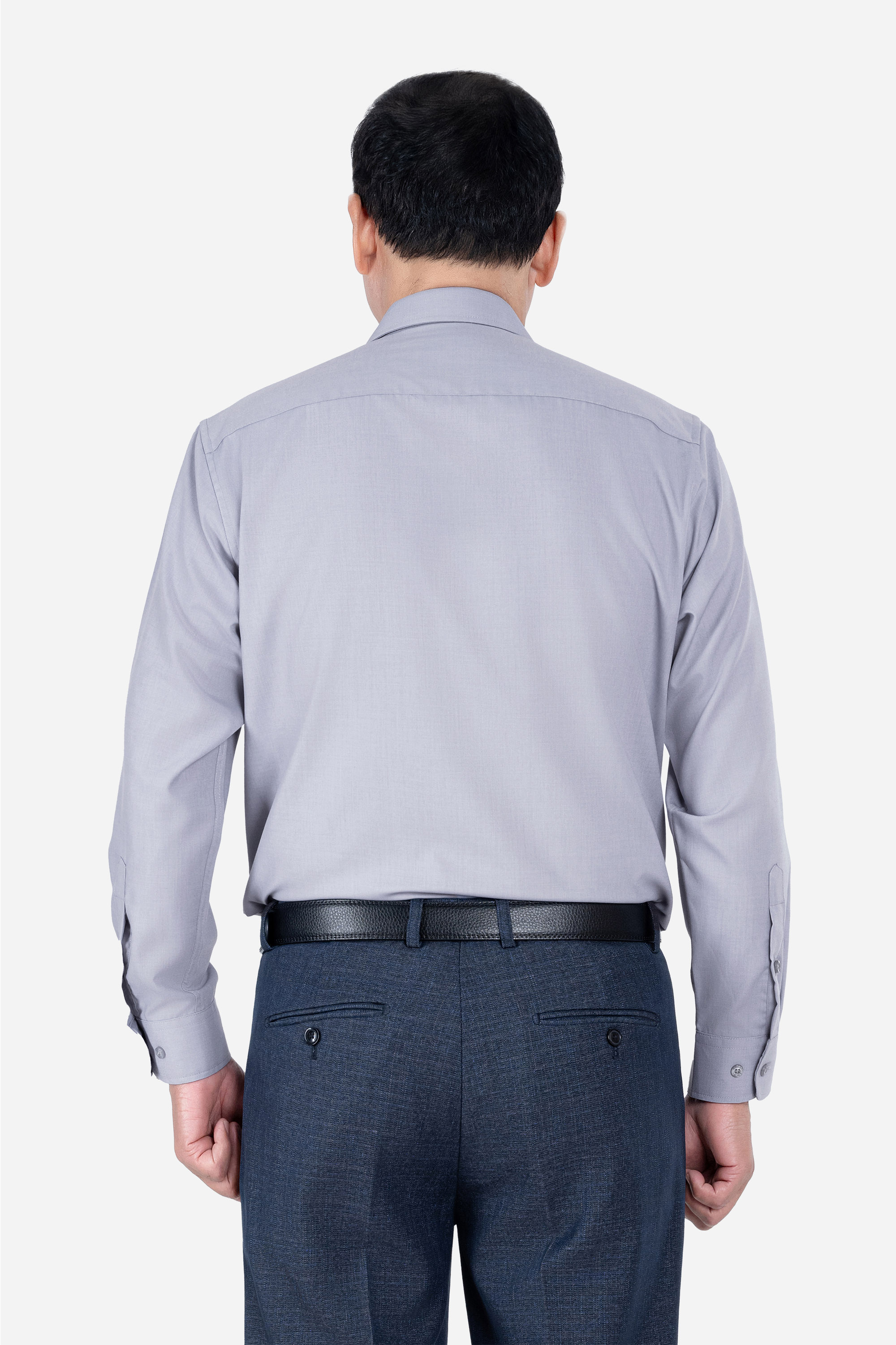 Sơ Mi Trơn Dài Tay Nam Trung Niên ANCHi Chất Liệu Cotton Nhập Khẩu Màu Trắng_thumbnail_27