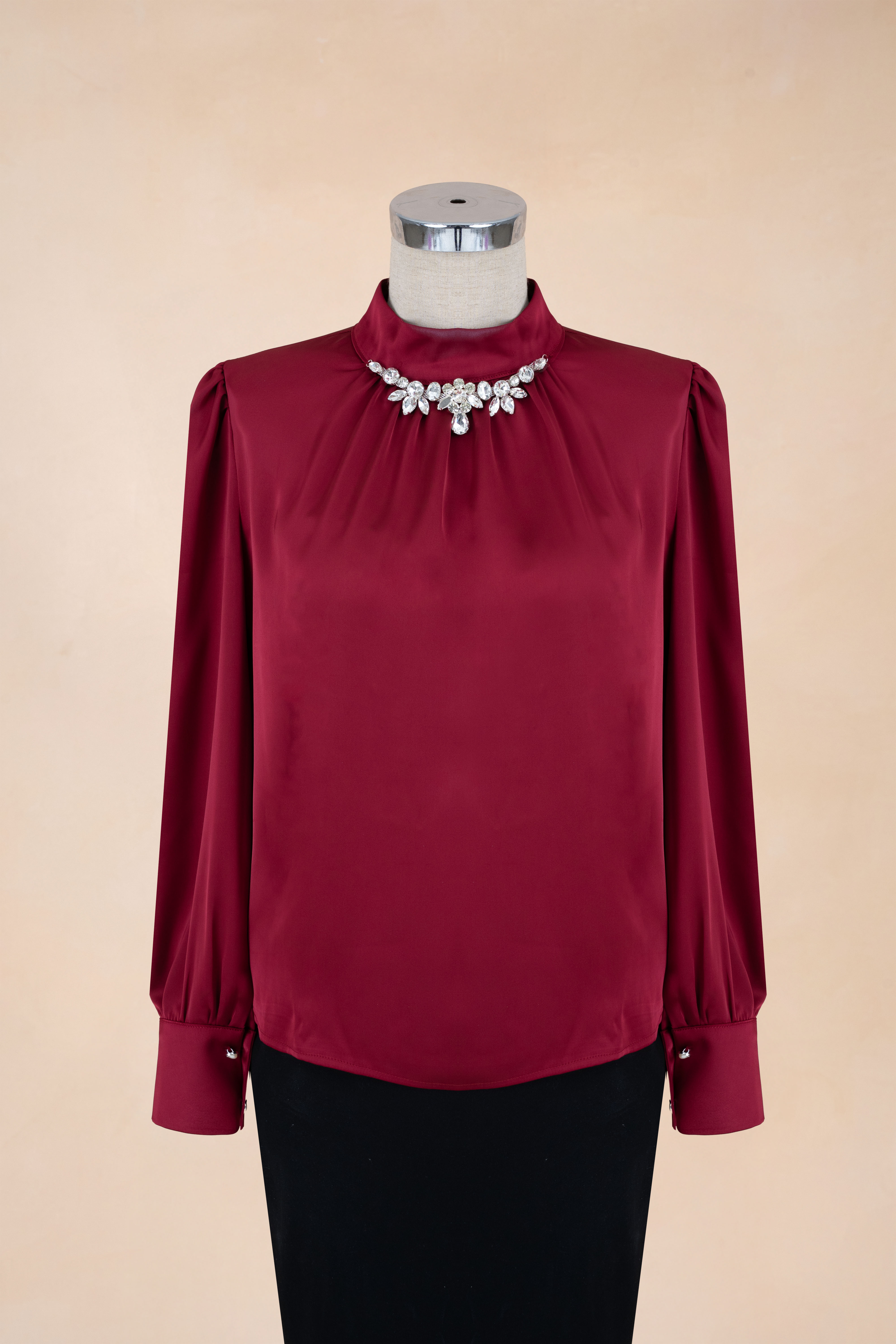 Sơ Mi Cổ Trụ Đính Đá_thumbnail_2