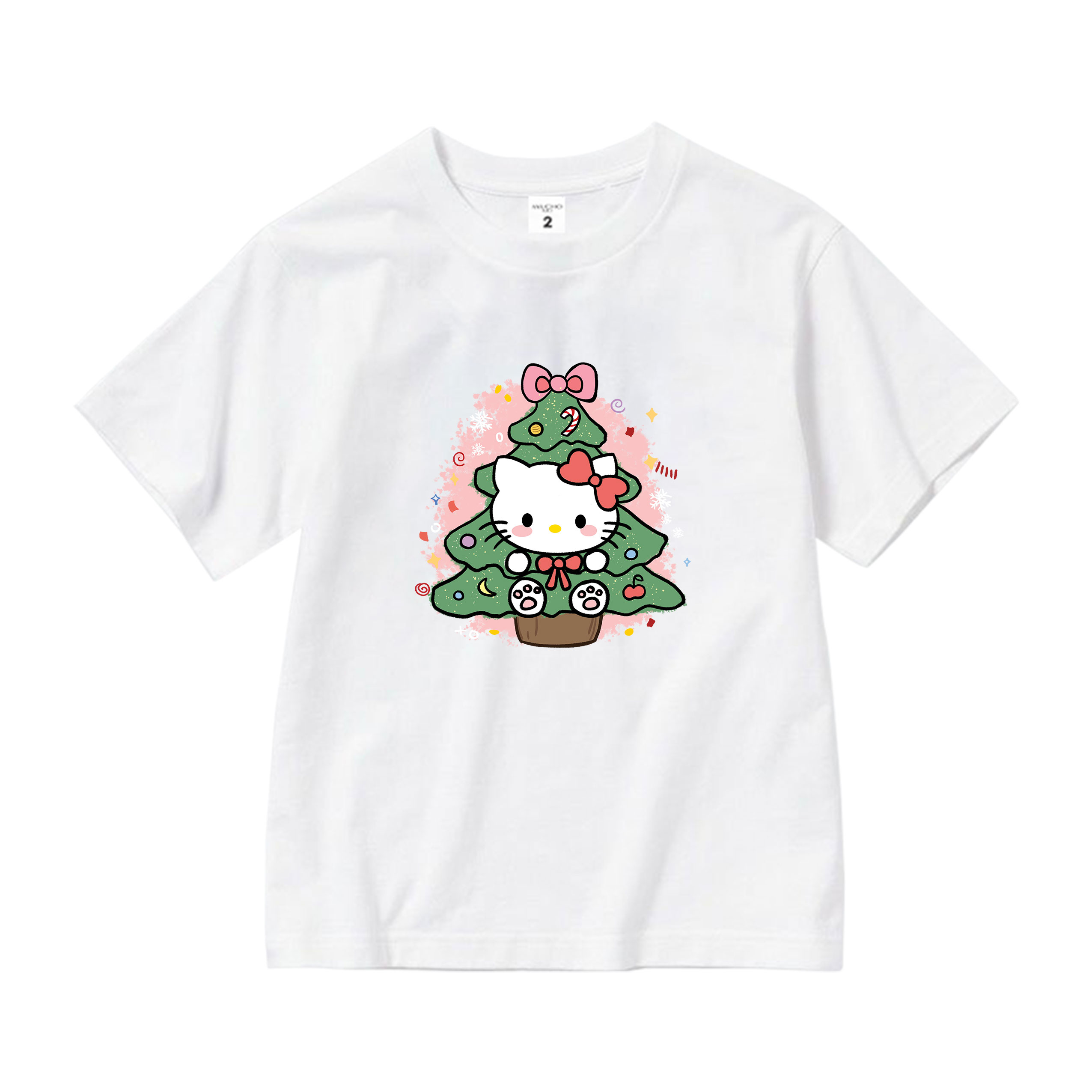 Áo thun bé gái giáng sinh noel from rộng chất vải cotton thoáng mát AED1709 Miucho Kid in artwork_thumbnail_11