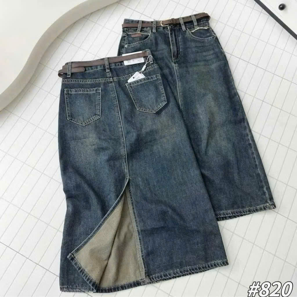 Q351 - CHÂN VÁY JEAN CAO CẤP