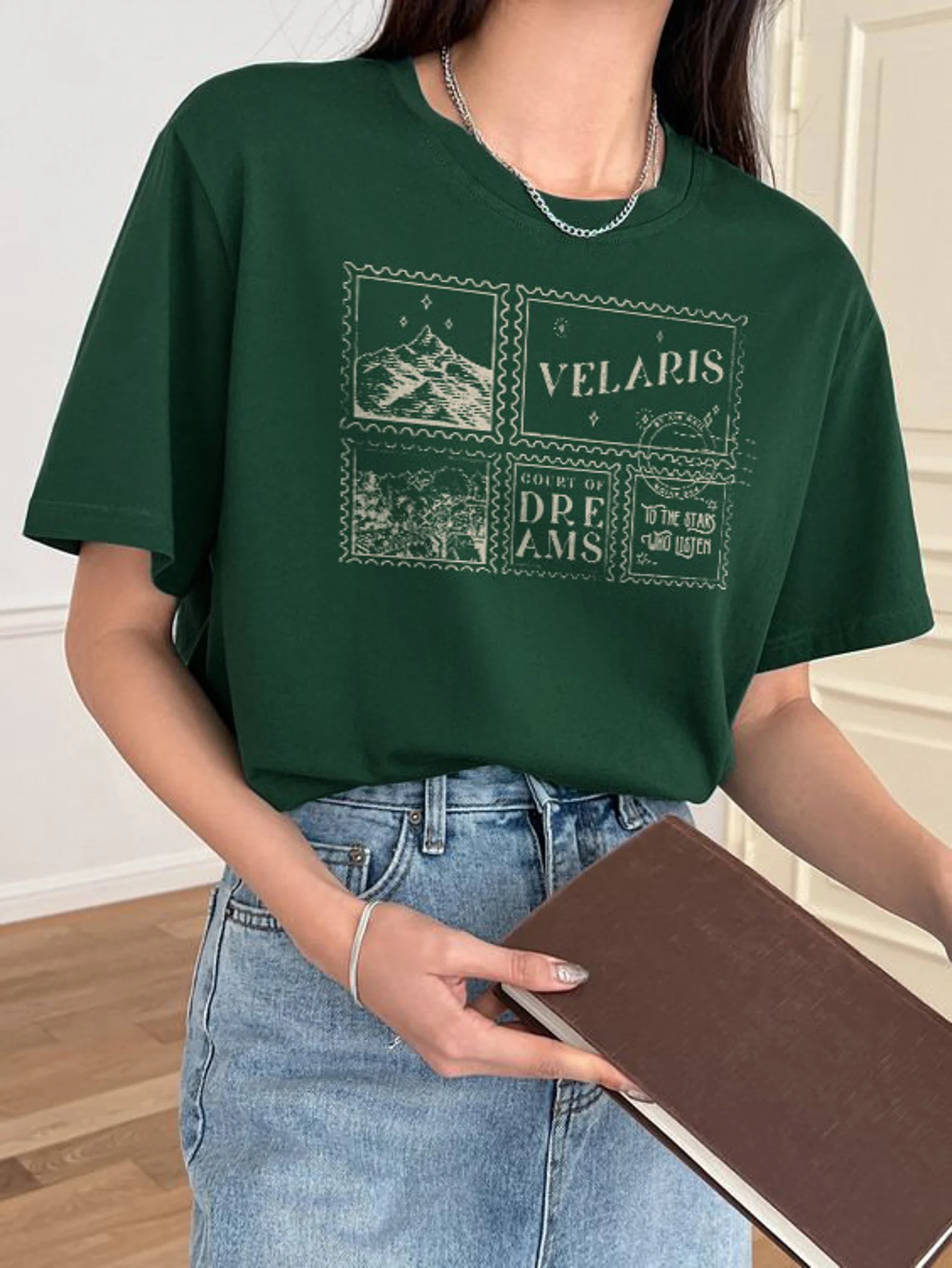 Oversized Fantasy Tee for Book Lovers