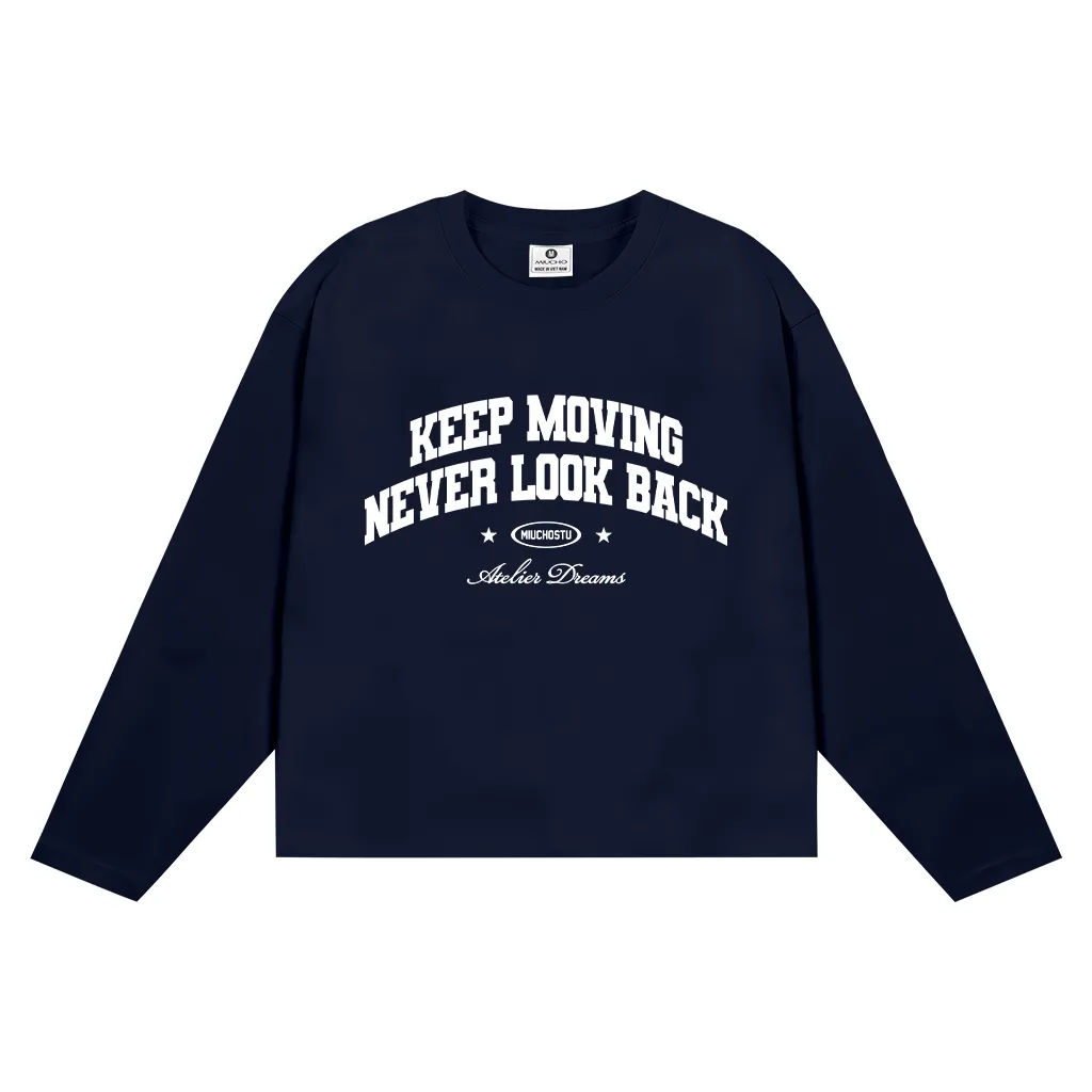 Áo thun boxy tay dài basic style in chữ 2634 Miucho vải cotton 2 chiều cao cấp dày dặn đứng form in mix_thumbnail_10