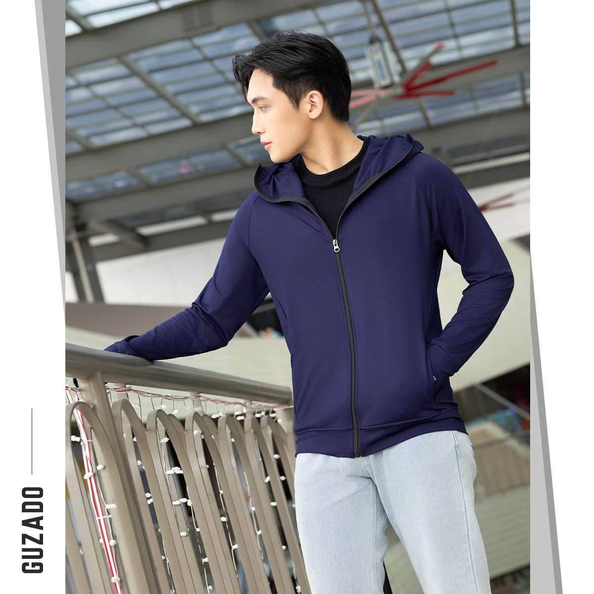 Áo Chống Nắng 2 Lớp Unisex Thông Hơi Khóa Kéo Mũ Trùm Kín Mặt Chống Tia UV GCN02_thumbnail_11