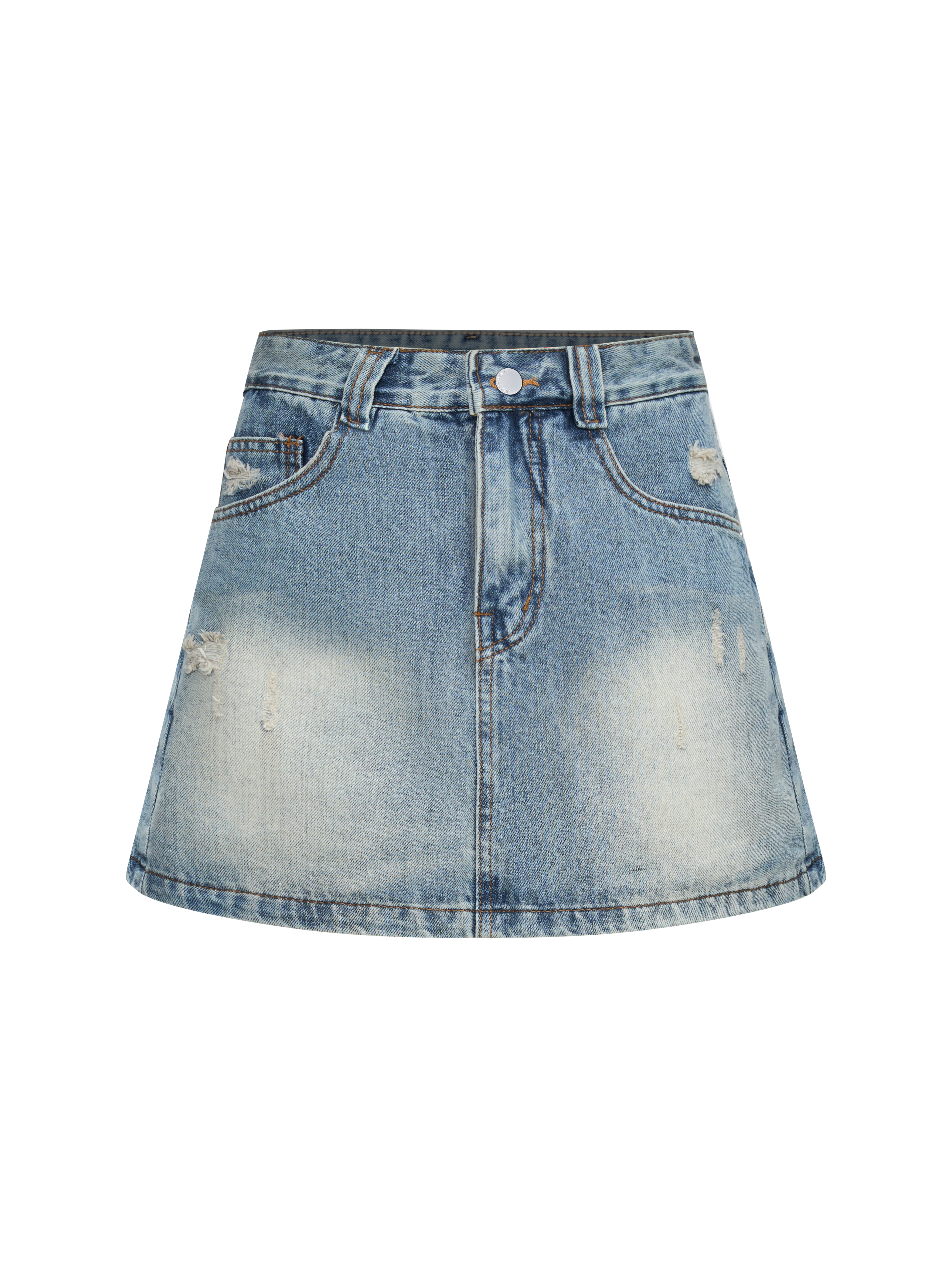 BIGSIZE - Quần váy jean rách T- QVJ2106