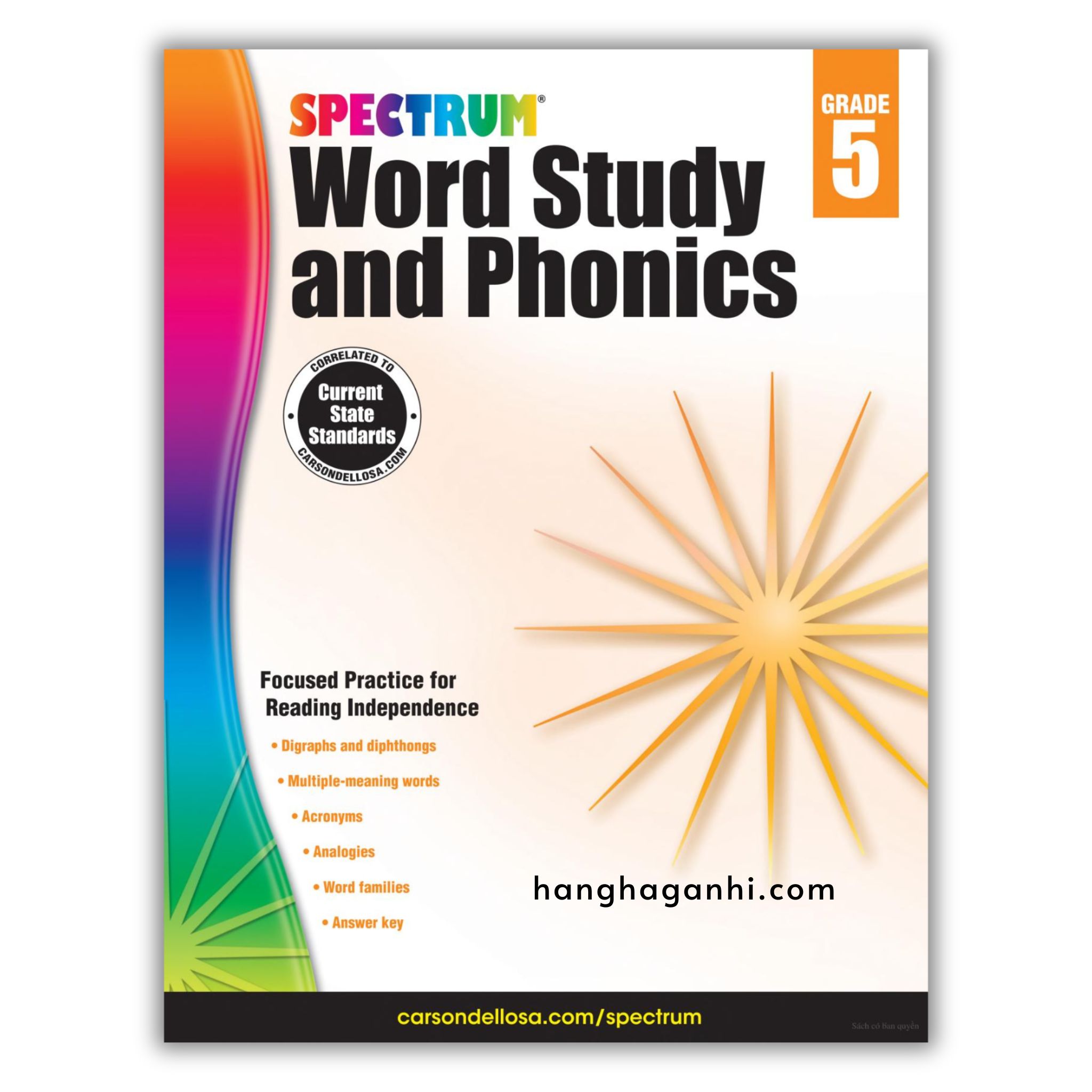 Sách Spectrum Word Study and Phonics Workbook Grade 5_thumbnail_0