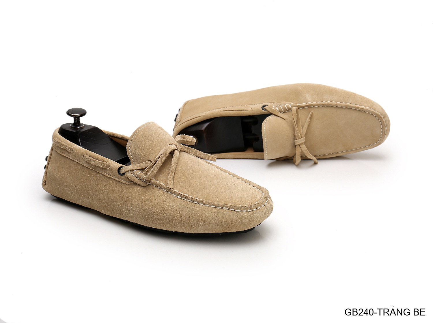GB240 - Giày lười nam da heo kiểu Anh, đế bệt êm chân, phối nơ bướm thanh lịch_thumbnail_7