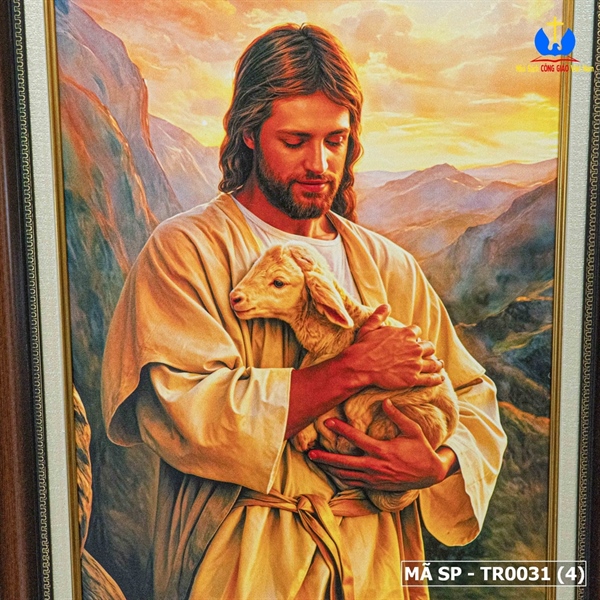 Tranh Canvas Chúa bế chiên 72x54cm_thumbnail_2