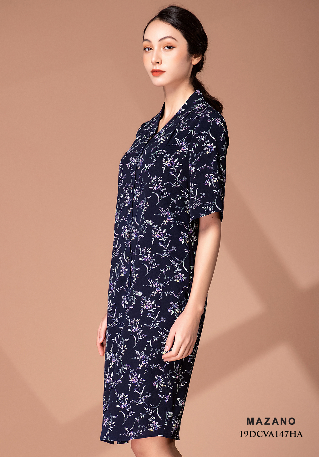 Đầm xanh than hoa xanh giả sơ mi_thumbnail_2