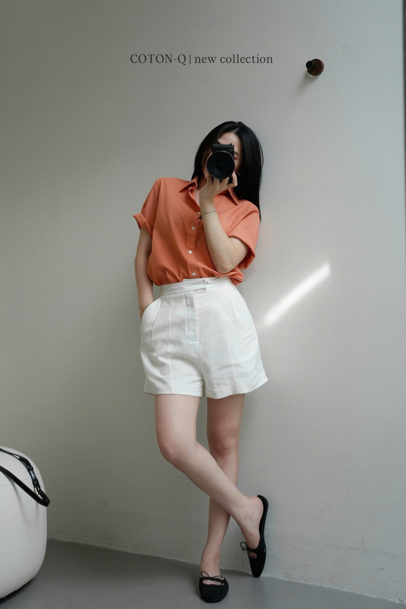 Set áo somi cam + quần short linen_thumbnail_12